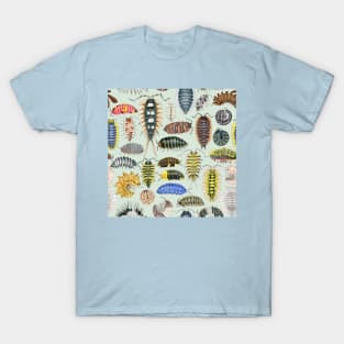 Crazy Isopod Pattern- Aqua T-Shirt